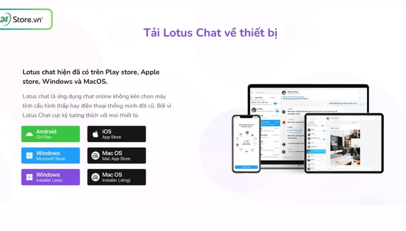 Lotus Chat trên điện thoại