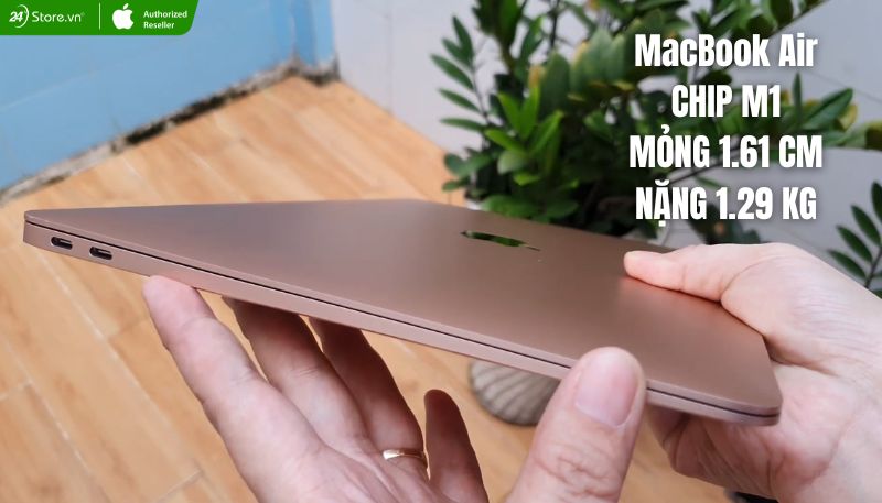MacBook Air M1 màu hồng mỏng nhẹ