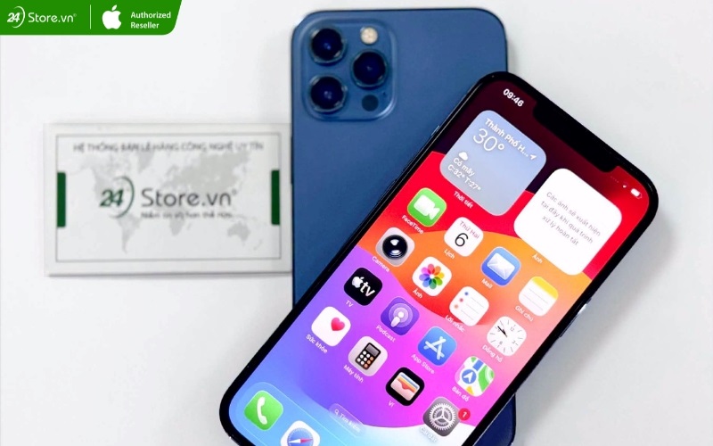 ảnh thực tế màn hình iphone 12 pro max 60hz