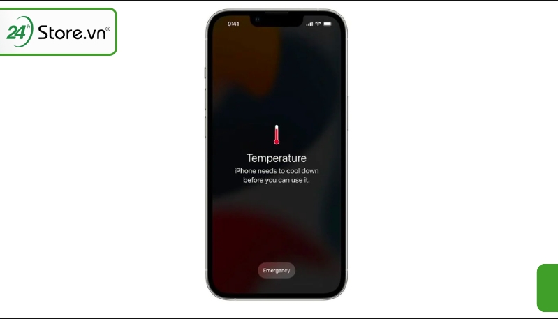 iPhone bị tối màn hình khi nóng