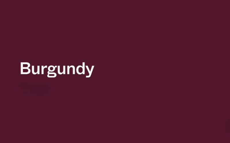 màu burgundy là màu đỏ sẫm pha tím