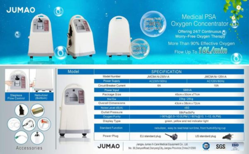 May tao Oxy cap do y te JUMAO JMC9A 10L 1 Máy tạo Oxy cấp độ y tế JUMAO JMC9A 10L 1