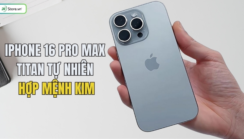 Mệnh Kim mua màu điện thoại hợp iPhone 16 Pro Max titan tự nhiên