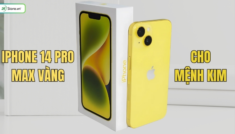 iPhone 14 Pro Max màu vàng mệnh Kim nên mua