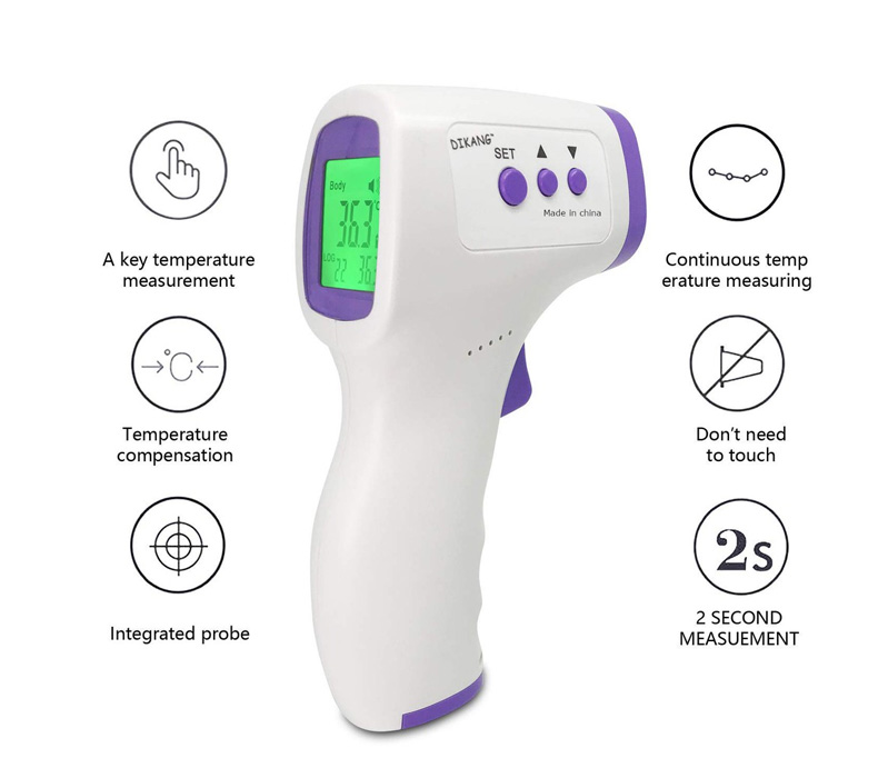 Hướng dẫn dùng nhiệt kế điện tử đo trán DIKANG