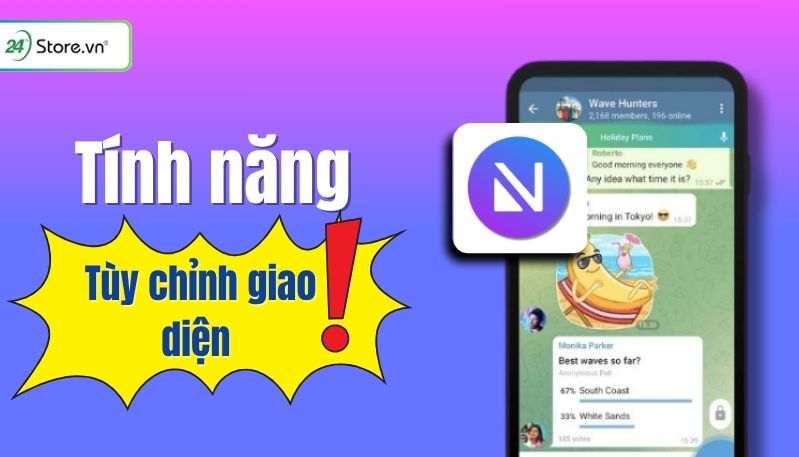 tùy chỉnh giao diện trên nicegram