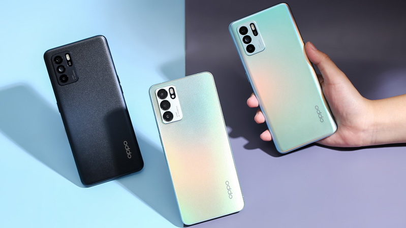 oppo reno6 z 5g hình 2 Oppo Reno6 Z 5G được thiết kế độc lạ