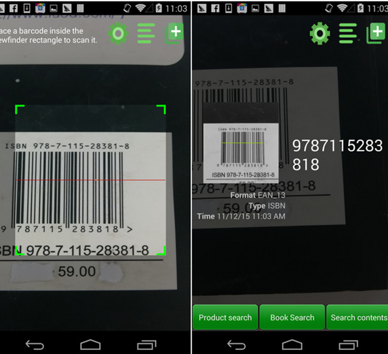 Barcode Scanner Pro của Geeks.Lab.2015