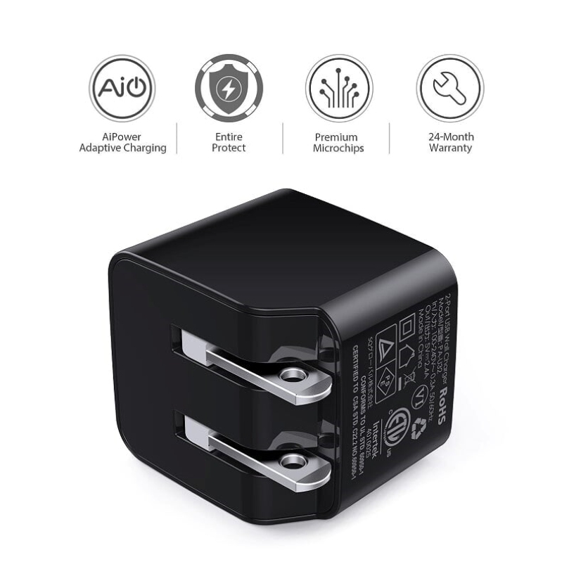 Sạc Aukey 12W 2 cổng USB