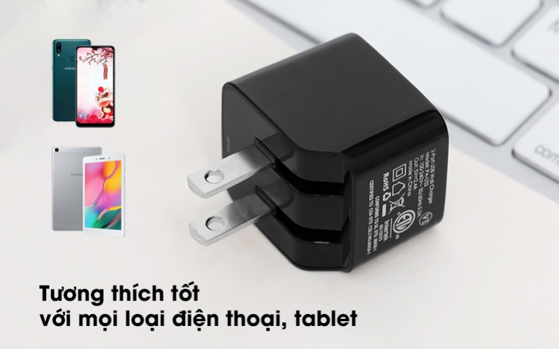 Sạc Aukey 12W 2 cổng USB hình 4 Sạc Aukey 12W 2 cổng USB