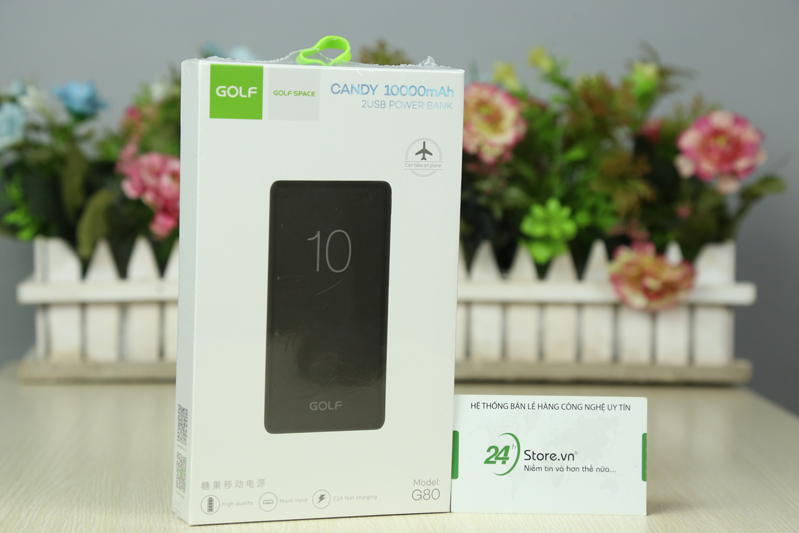 sạc dự phòng golf g80 10000mah 24hStore tự tin mời bạn ghé cửa hàng để được mua sản phẩm chính hãng giá tốt, bảo hành lâu.