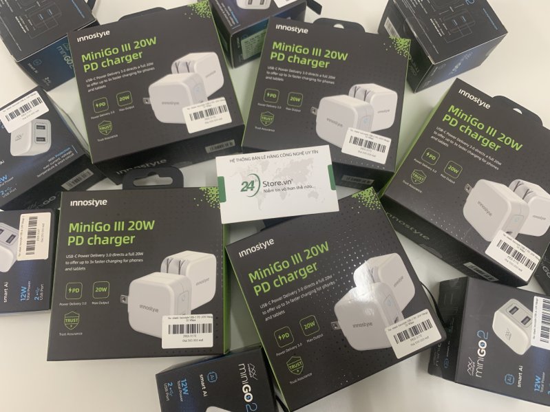 Sạc nhanh Innostyle USB-C PD 20W Minigo III Trắng hình 4 Sạc nhanh Innostyle USB-C PD 20W Minigo III Trắng