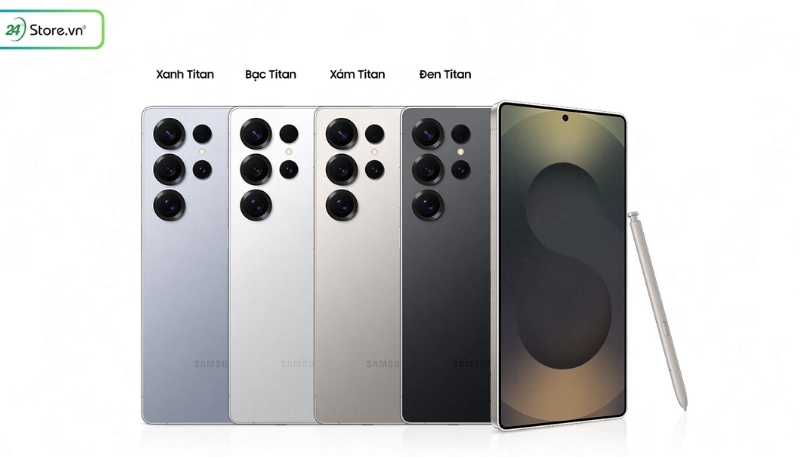 Samsung Galaxy S25 Ultra có 4 màu