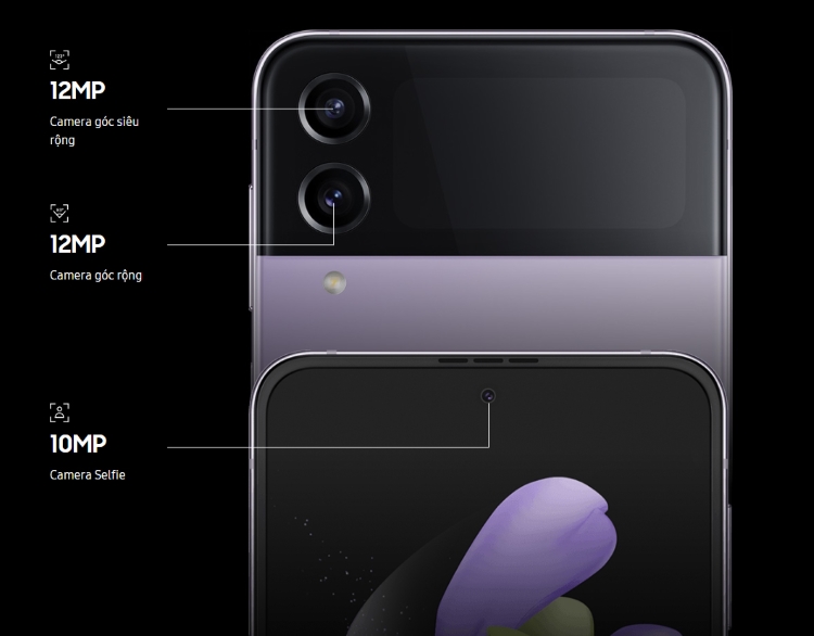 So sánh Flip4 và Fold4 Thông số máy ảnh của Z Flip4