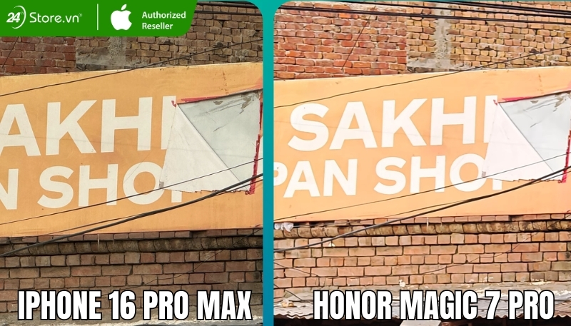 Hình chụp chế độ zoom 10x HONOR Magic 7 pro và iPhone 16 pro Max