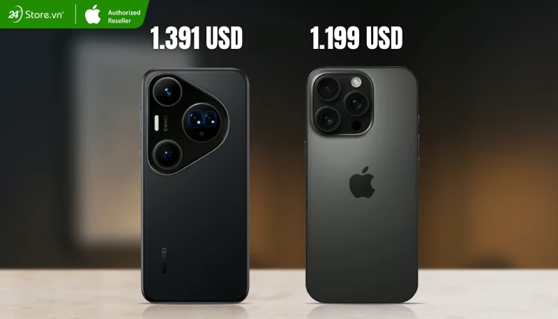 So sánh giá bán Huawei Pura 80 Ultra và iPhone 16 Pro Max