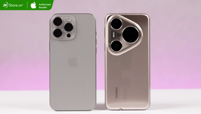 So sánh thiết kế Huawei Pura 80 Ultra và iPhone 16 Pro Max