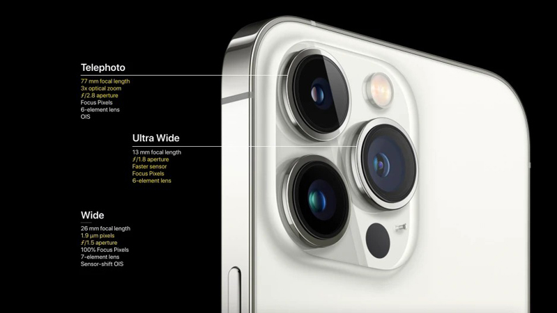 so sánh iPhone 13 và iPhone 13 Pro về camera