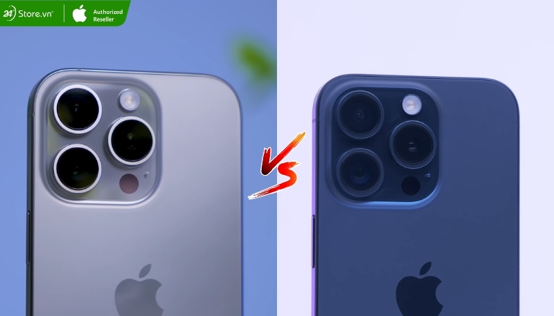 so sánh camera iphone 16 pro và iphone 15 pro