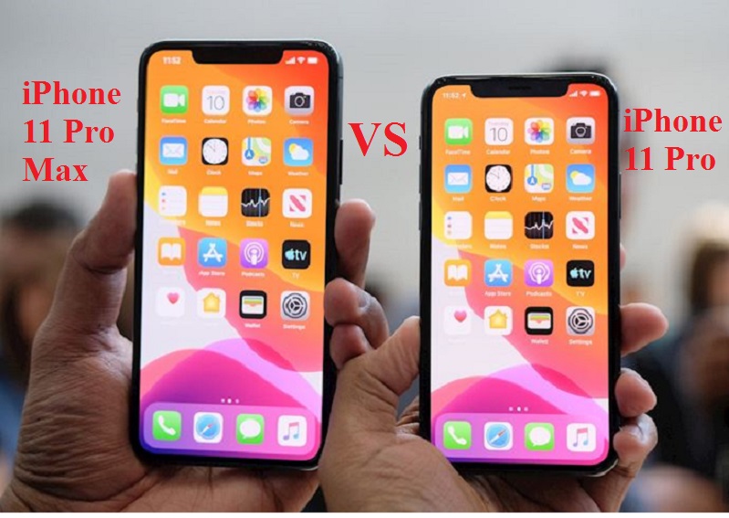 so sánh iPhone 11 Pro và iPhone 11Pro Max