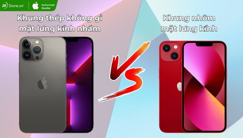 So sánh thiết kế iPhone 13 Pro Max và iPhone 13 Mini