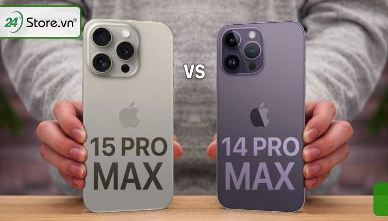 so sánh thiết kế iPhone 15 pro max và 14 pro max