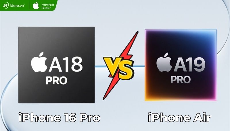 So sánh hiệu năng iPhone Air và iPhone 16 Pro