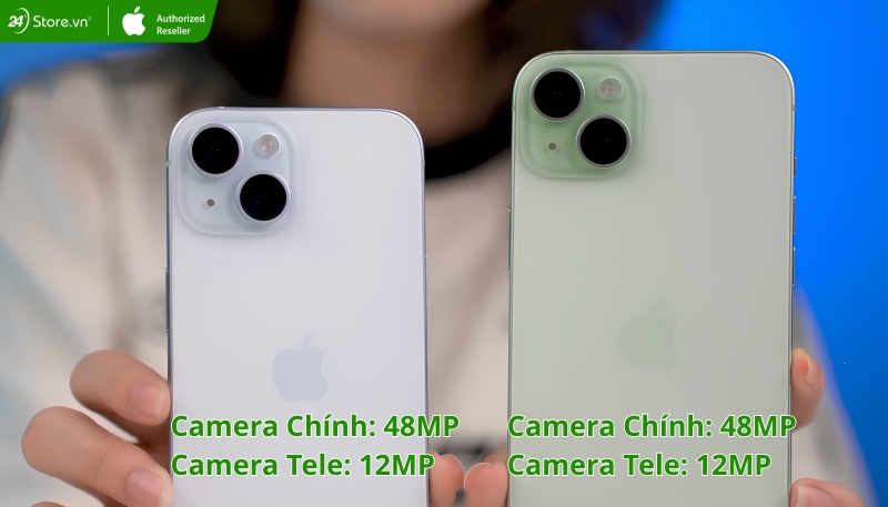 So sánh iPhone 15 và 15 Plus về camera