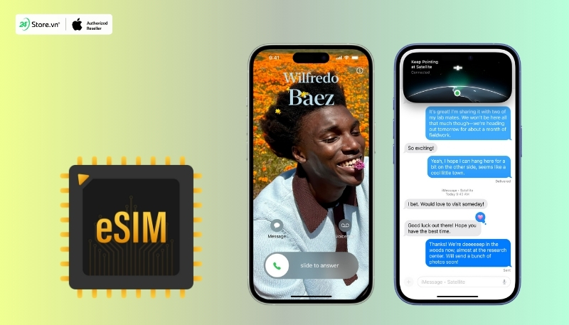 iphone 16 plus và iphone 15 plus dùng eSIM kép