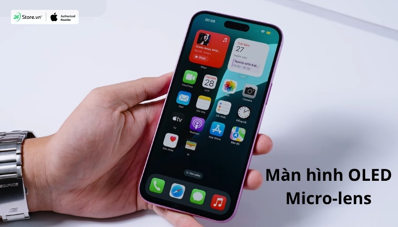 so sánh màn hình oled iphone 16 plus và iphone 15 plus