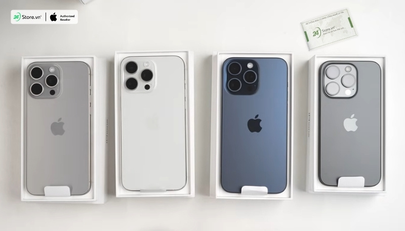 iphone 15 pro max có mấy màu