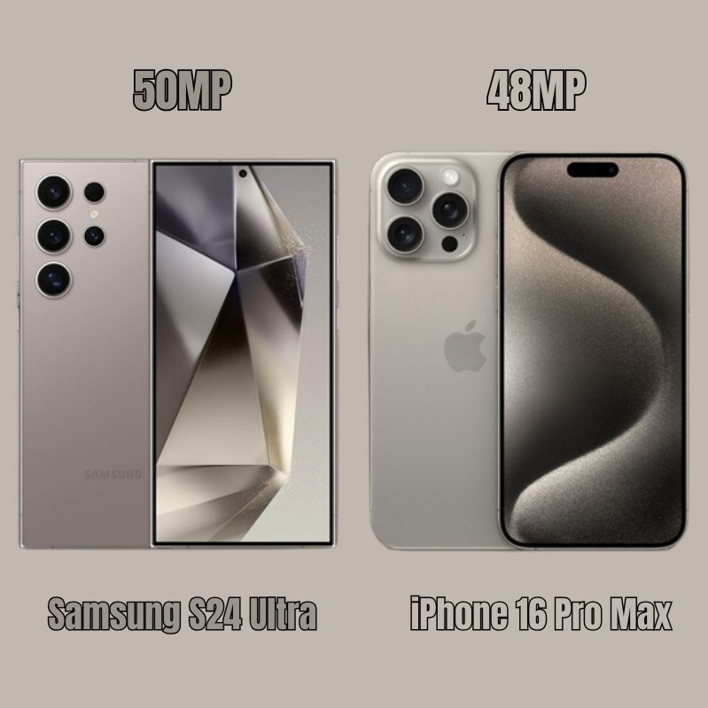 Camera iPhone 16 Pro Max và Samsung S24 Ultra