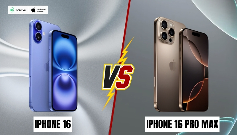so sánh chi tiết iphone 16 và iphone 16 pro max