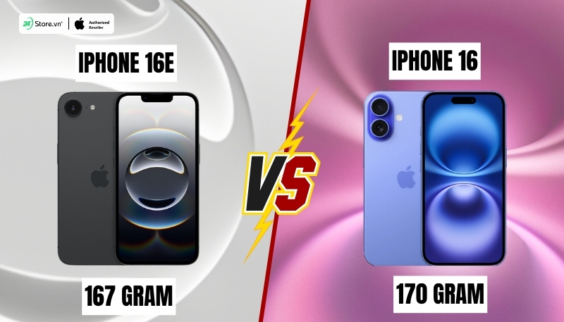 so sánh thiết kế iphone 16e và iphone 16
