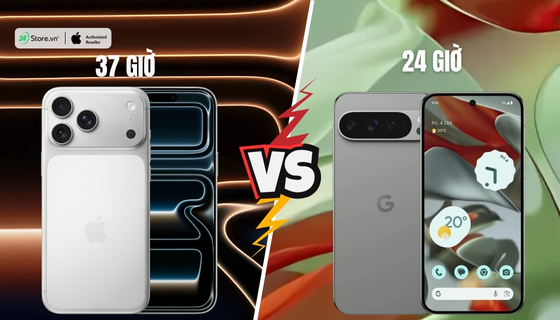 Pin iPhone 17 Pro Max và Google Pixel 9 Pro