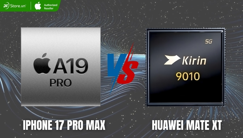 so sánh hiệu năng chip a19 pro và kirin 9010