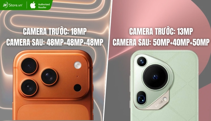 so sánh camera iphone 17 pro max và huawei pura 70 ultra
