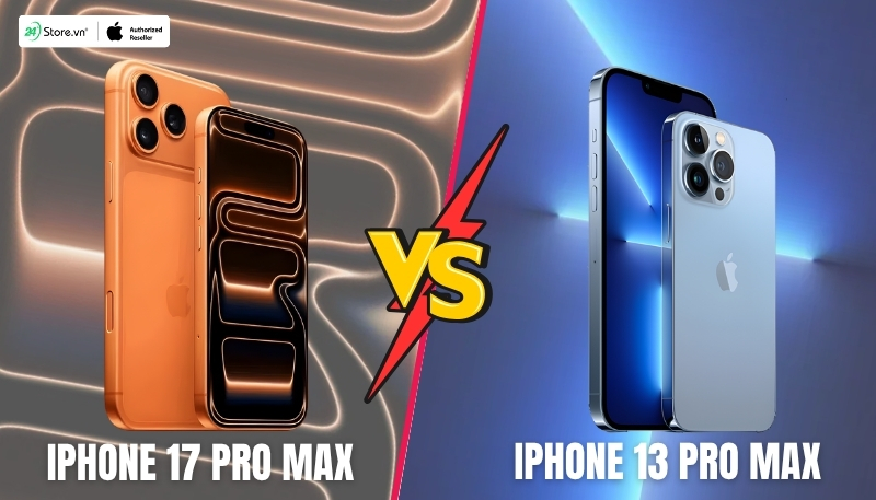 so sánh iphone 17 pro max với iphone 13 pro max