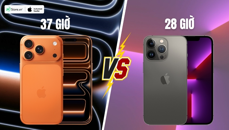 so sánh pin và sạc iphone 17 pro max và iphone 13 pro max