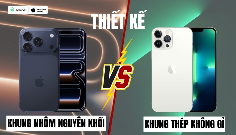 so sánh thiết kế iphone 17 pro max và iphone 13 pro max