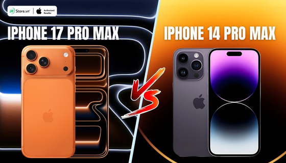 so sánh iphone 14 pro max và iphone 17 pro max