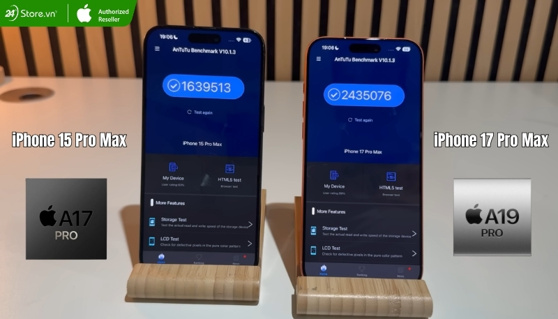 So sánh iPhone 17 Pro Max và iPhone 15 Pro Max về hiệu năng