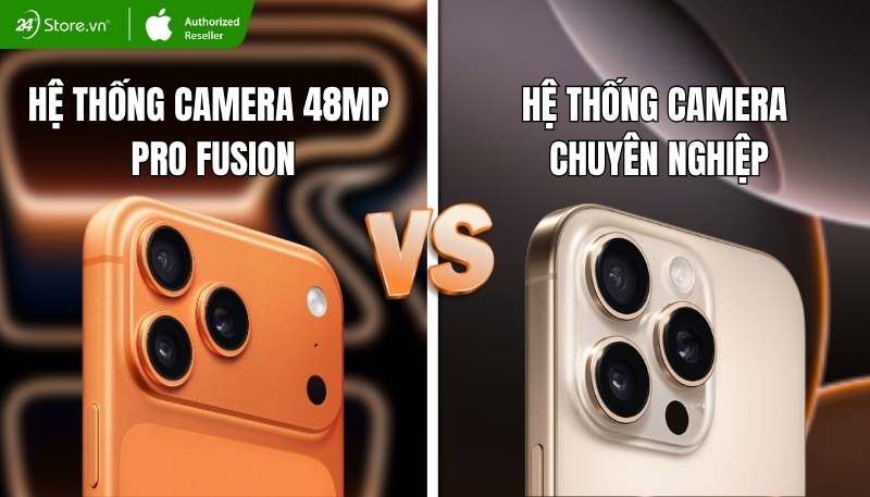 So sánh camera 17 Pro Max và 16 Pro Max