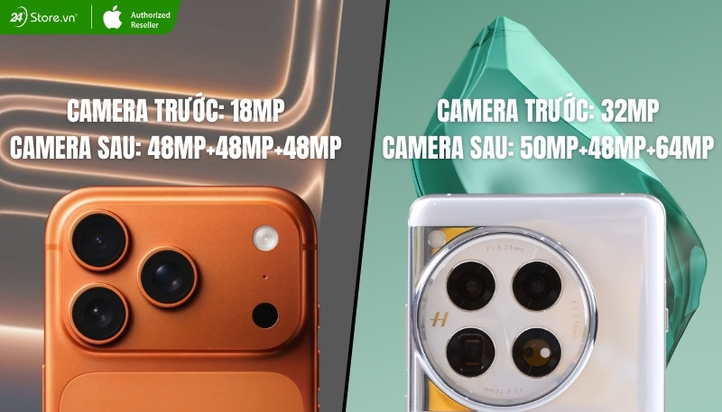 so sánh camera iphone 17 pro max và oneplus 12