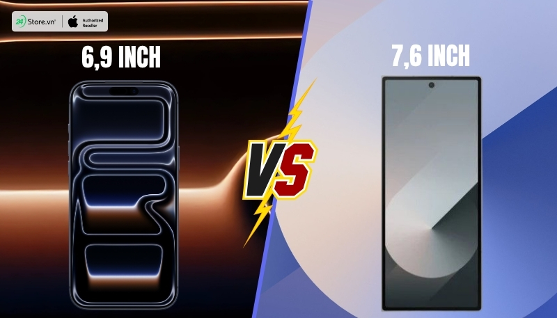 so sánh màn hình iphone 17 pro max và samsung galaxy z fold6