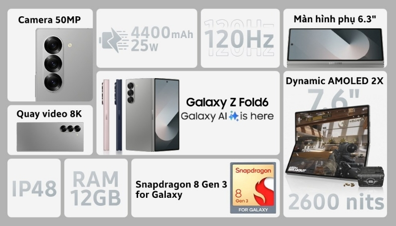 tính năng ai samsung galaxy z fold6