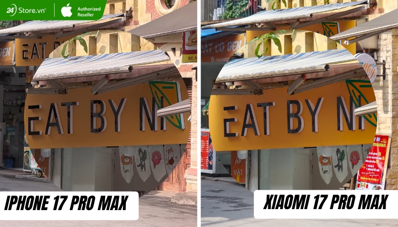 So sánh camera iPhone 17 Pro Max và Xiaomi 17 Pro Max