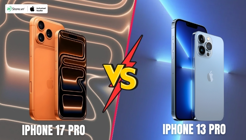 so sánh iphone 17 pro cùng iphone 13 pro