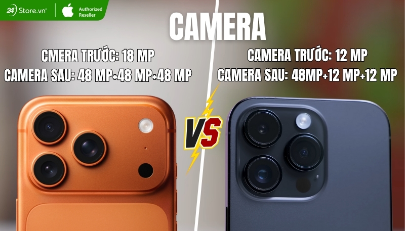So sánh camera iPhone 17 Pro và iPhone 14 Pro