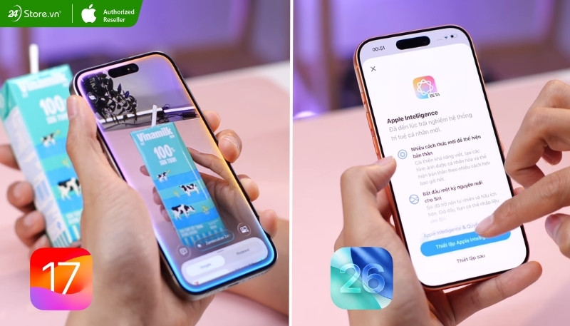 so sánh iphone 17 pro và iphone 15 pro về tính năng ai